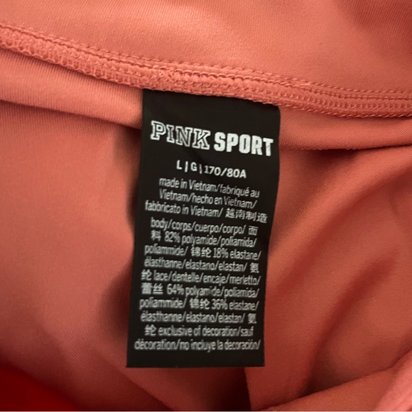 PINK LIKE NEW Leggings - Peach - Size Large - Picture 2 of 5
